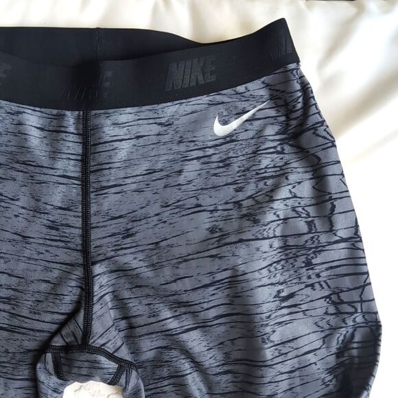 Nike Golf Gray And Black Dri-Fit Print Tights Size Small - Picture 10 of 13